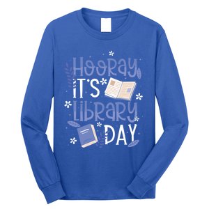 Bookworm Library Librarian Hooray ItS Library Day Gift Long Sleeve Shirt