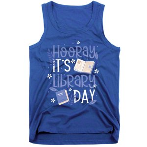 Bookworm Library Librarian Hooray ItS Library Day Gift Tank Top