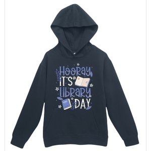 Bookworm Library Librarian Hooray ItS Library Day Gift Urban Pullover Hoodie