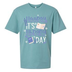 Bookworm Library Librarian Hooray ItS Library Day Gift Sueded Cloud Jersey T-Shirt