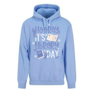 Bookworm Library Librarian Hooray ItS Library Day Gift Unisex Surf Hoodie