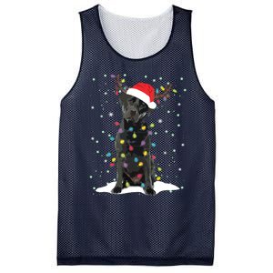 Black Lab Labrador Christmas Tree Light Pajama Dog Xmas Mesh Reversible Basketball Jersey Tank