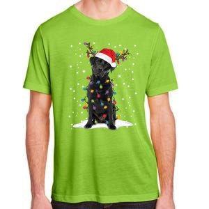 Black Lab Labrador Christmas Tree Light Pajama Dog Xmas Gift Adult ChromaSoft Performance T-Shirt