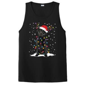 Black Lab Labrador Christmas Tree Light Pajama Dog Xmas Gift PosiCharge Competitor Tank