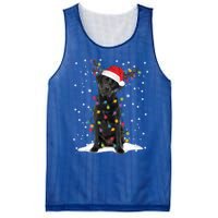 Black Lab Labrador Christmas Tree Light Pajama Dog Xmas Gift Mesh Reversible Basketball Jersey Tank