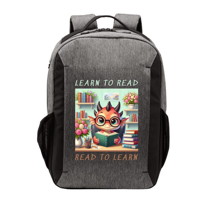 Book Lover Learn To Read Read To Learn Vector Backpack