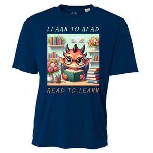 Book Lover Learn To Read Read To Learn Cooling Performance Crew T-Shirt