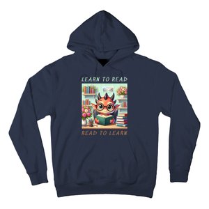 Book Lover Learn To Read Read To Learn Hoodie