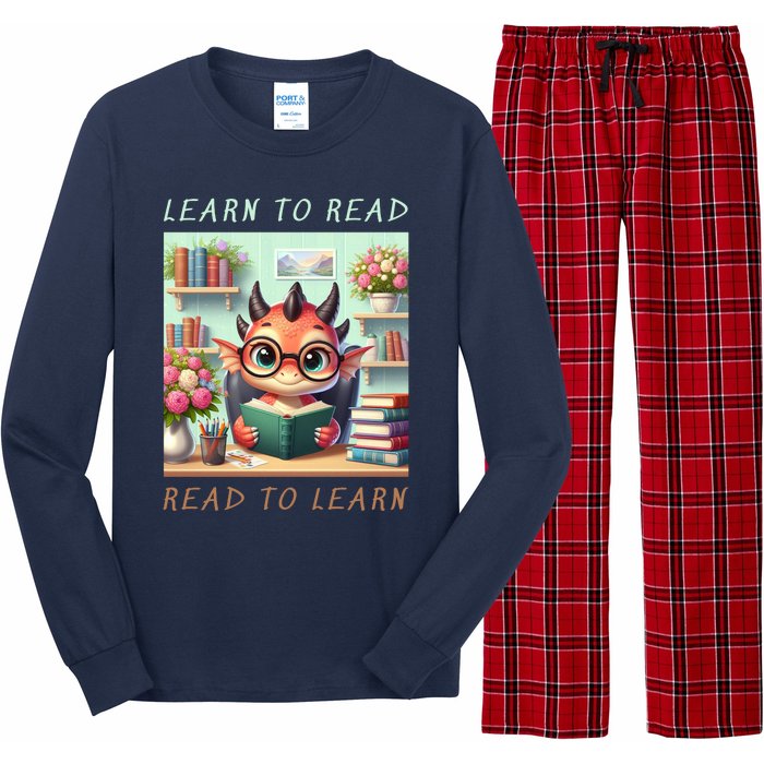 Book Lover Learn To Read Read To Learn Long Sleeve Pajama Set