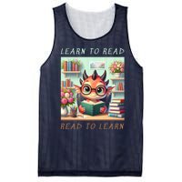 Book Lover Learn To Read Read To Learn Mesh Reversible Basketball Jersey Tank