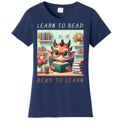 Book Lover Learn To Read Read To Learn Women's T-Shirt