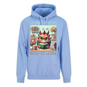 Book Lover Learn To Read Read To Learn Unisex Surf Hoodie