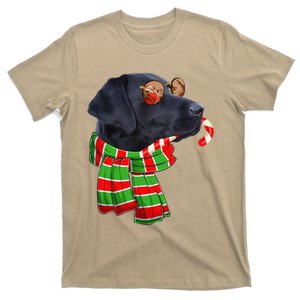 Black Lab Labrador Dog Owners Christmas Xmas Holiday Party T-Shirt