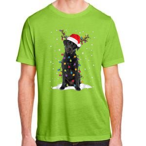 Black Lab Labrador Christmas Tree Light Pajama Dog Xmas Gift Adult ChromaSoft Performance T-Shirt