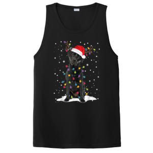 Black Lab Labrador Christmas Tree Light Pajama Dog Xmas Gift PosiCharge Competitor Tank