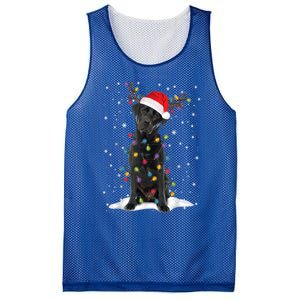 Black Lab Labrador Christmas Tree Light Pajama Dog Xmas Gift Mesh Reversible Basketball Jersey Tank