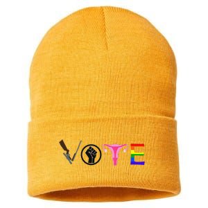 Black Lives Matter Vote LGBT Gay Rights Feminist Equality Sustainable Knit Beanie