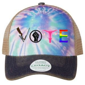 Black Lives Matter Vote LGBT Gay Rights Feminist Equality Legacy Tie Dye Trucker Hat