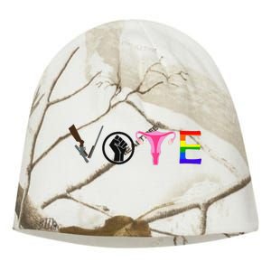 Black Lives Matter Vote LGBT Gay Rights Feminist Equality Kati - Camo Knit Beanie