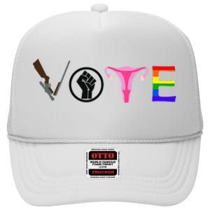 Black Lives Matter Vote LGBT Gay Rights Feminist Equality High Crown Mesh Back Trucker Hat