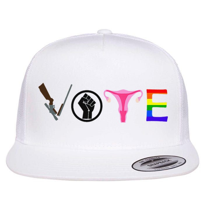 Black Lives Matter Vote LGBT Gay Rights Feminist Equality Flat Bill Trucker Hat