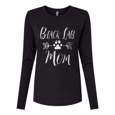 Black Lab Mom Labrador Retriever Lover Funny Dog Mom Womens Cotton Relaxed Long Sleeve T-Shirt