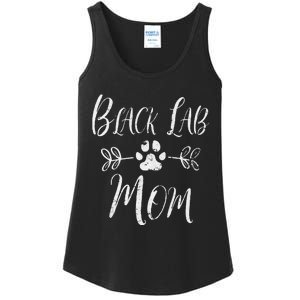 Black Lab Mom Labrador Retriever Lover Funny Dog Mom Ladies Essential Tank