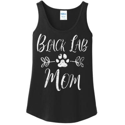 Black Lab Mom Labrador Retriever Lover Funny Dog Mom Ladies Essential Tank