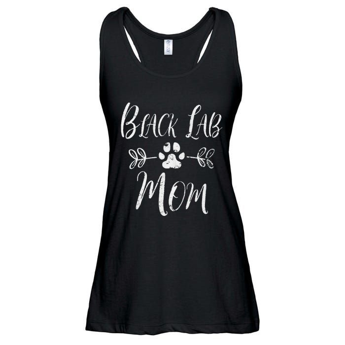 Black Lab Mom Labrador Retriever Lover Funny Dog Mom Ladies Essential Flowy Tank