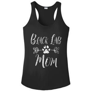 Black Lab Mom Labrador Retriever Lover Funny Dog Mom Ladies PosiCharge Competitor Racerback Tank