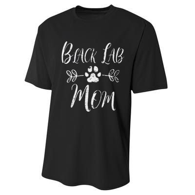 Black Lab Mom Labrador Retriever Lover Funny Dog Mom Performance Sprint T-Shirt