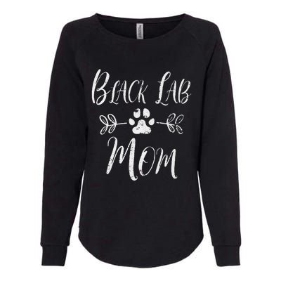 Black Lab Mom Labrador Retriever Lover Funny Dog Mom Womens California Wash Sweatshirt