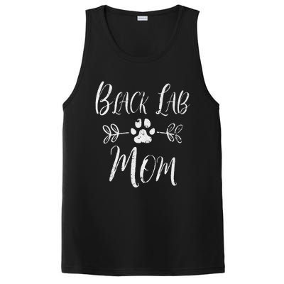 Black Lab Mom Labrador Retriever Lover Funny Dog Mom PosiCharge Competitor Tank