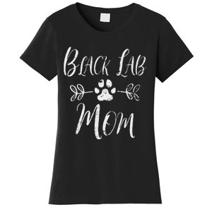 Black Lab Mom Labrador Retriever Lover Funny Dog Mom Women's T-Shirt