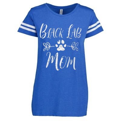 Black Lab Mom Labrador Retriever Lover Funny Dog Mom Enza Ladies Jersey Football T-Shirt