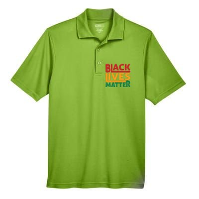 Black Lives Matter Human Rights Men's Origin Performance Pique Polo