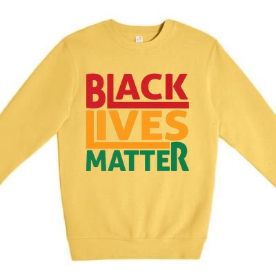 Black Lives Matter Human Rights Premium Crewneck Sweatshirt