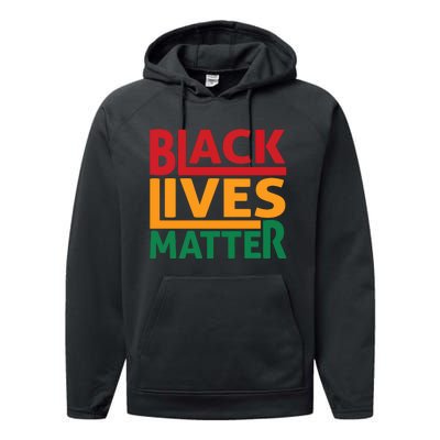 Black Lives Matter Human Rights Performance Fleece Hoodie