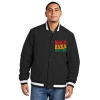 Black Lives Matter Human Rights Insulated Varsity Jacket