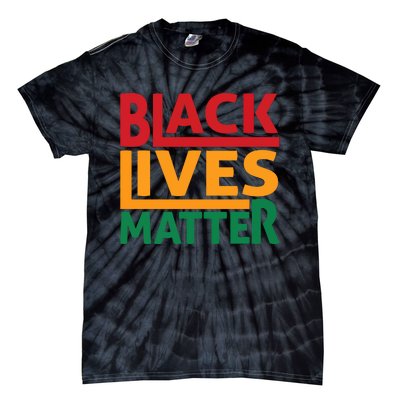 Black Lives Matter Human Rights Tie-Dye T-Shirt