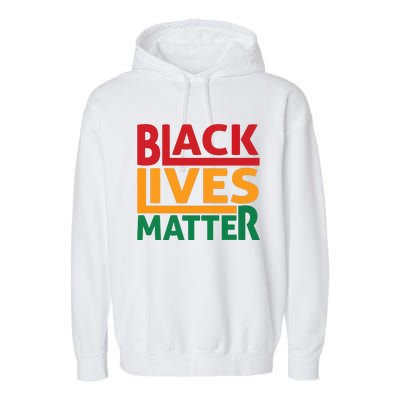 Black Lives Matter Human Rights Garment-Dyed Fleece Hoodie