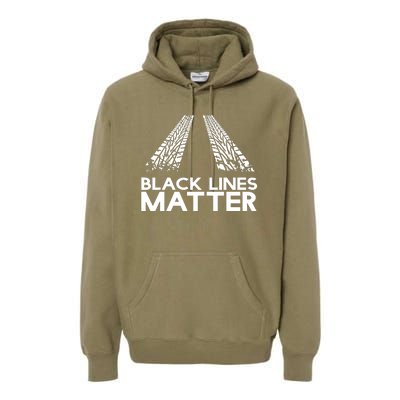 Black Lines Matter Premium Hoodie