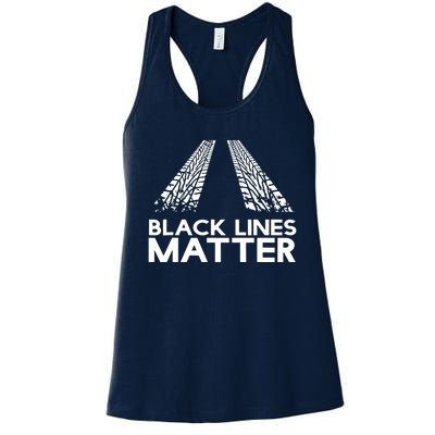 Black Lines Matter Women's Racerback Tank