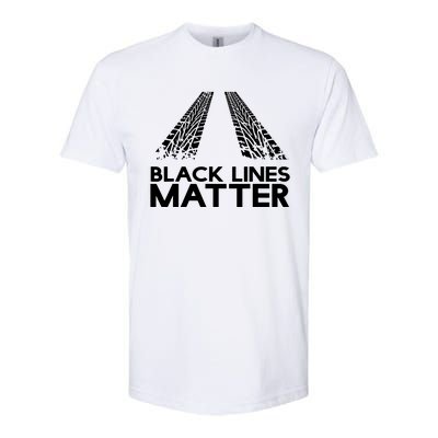 Black Lines Matter Softstyle® CVC T-Shirt