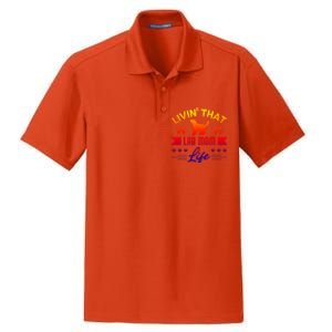 Black Lab Mom Livin That Life Labrador Retriever Great Gift Dry Zone Grid Polo