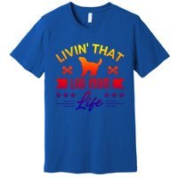 Black Lab Mom Livin That Life Labrador Retriever Great Gift Premium T-Shirt