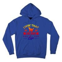 Black Lab Mom Livin That Life Labrador Retriever Great Gift Tall Hoodie