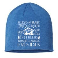 Believe Like Mary Christmas Nativity Jesus Christian Meaningful Gift Sustainable Beanie