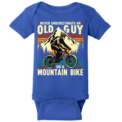 Bicycle Lovers Mountain Bike FatherS Day Gift For Dad Gift Baby Bodysuit