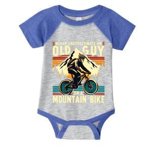 Bicycle Lovers Mountain Bike FatherS Day Gift For Dad Gift Infant Baby Jersey Bodysuit